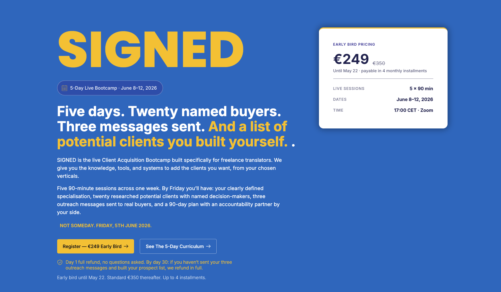 Signed - Magic Beans Agency